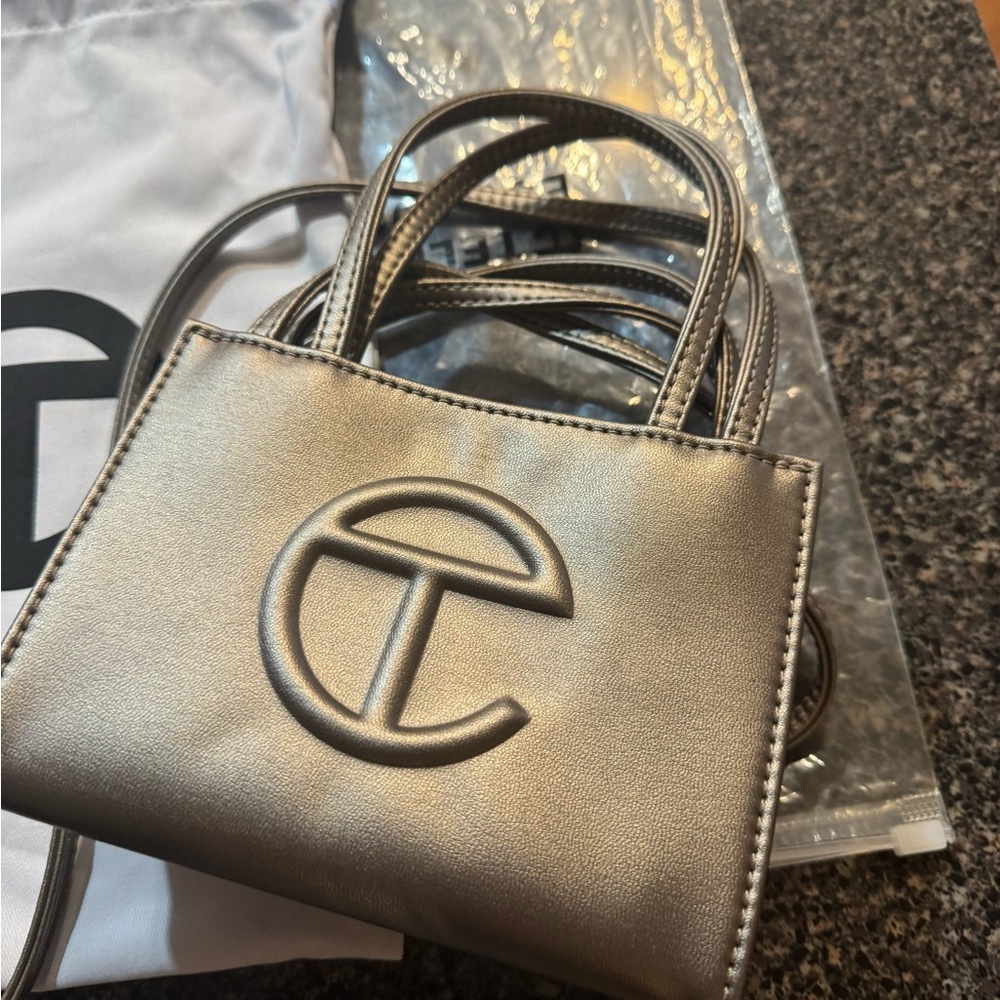 Telfar Metallic Mini Bag BRONZE *AUTHENTIC*